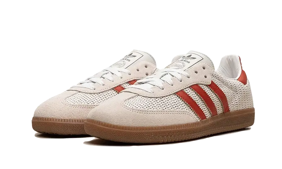 Adidas Samba OG Crystal White Preloved Red 